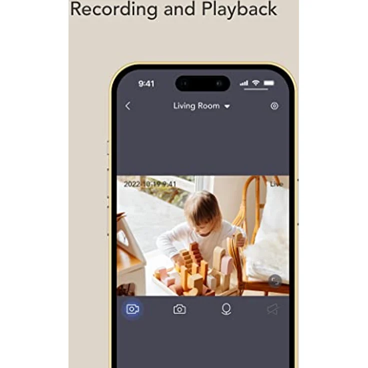 [Exklusiv bei Amazon] Nooie Babyphone mit Micro-SD-Karte, 1080P Nachtsicht, Bewegungs- und Geräuscherkennung, 2,4 G WLAN, Baby-Nanny-Überwachung älterer Menschen und Haustiere, funktioniert mit Alexa – Bild 3
