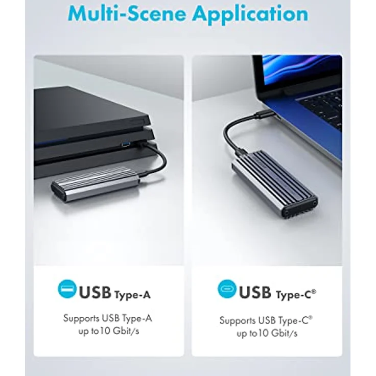 GrauGear externes Gehäuse M.2NVMe SSD PCIe3.0 10Gbit retail - Gehäuse – Bild 9