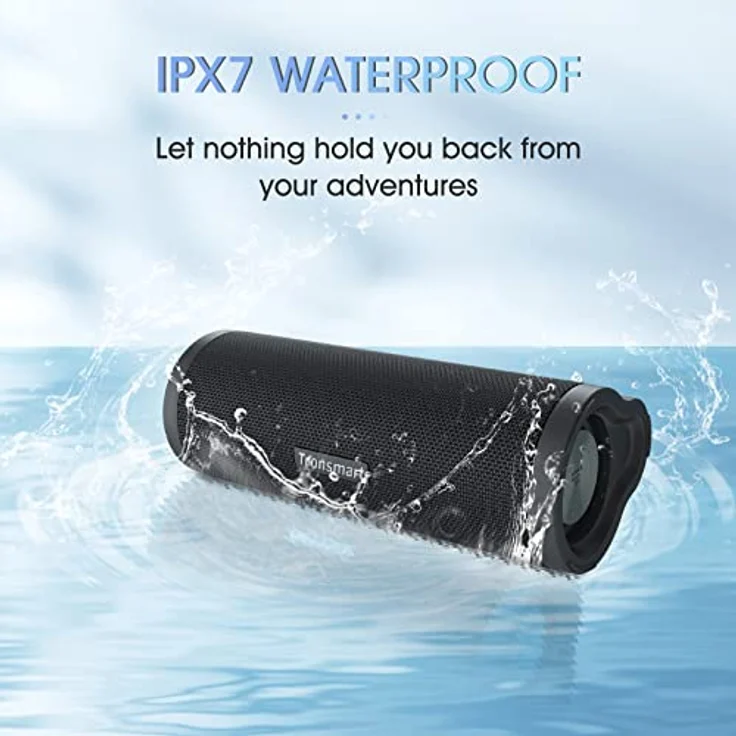 Tronsmart Bluetooth Lautsprecher, Stereo Lautsprecher 30W RMS (40W Peak), Ausgewogener und hervorragender Klang, TypC Schnellaufladung, IPX7 Wasserdicht Music Box mit 15h Akku, für Reisen, Party – Bild 3