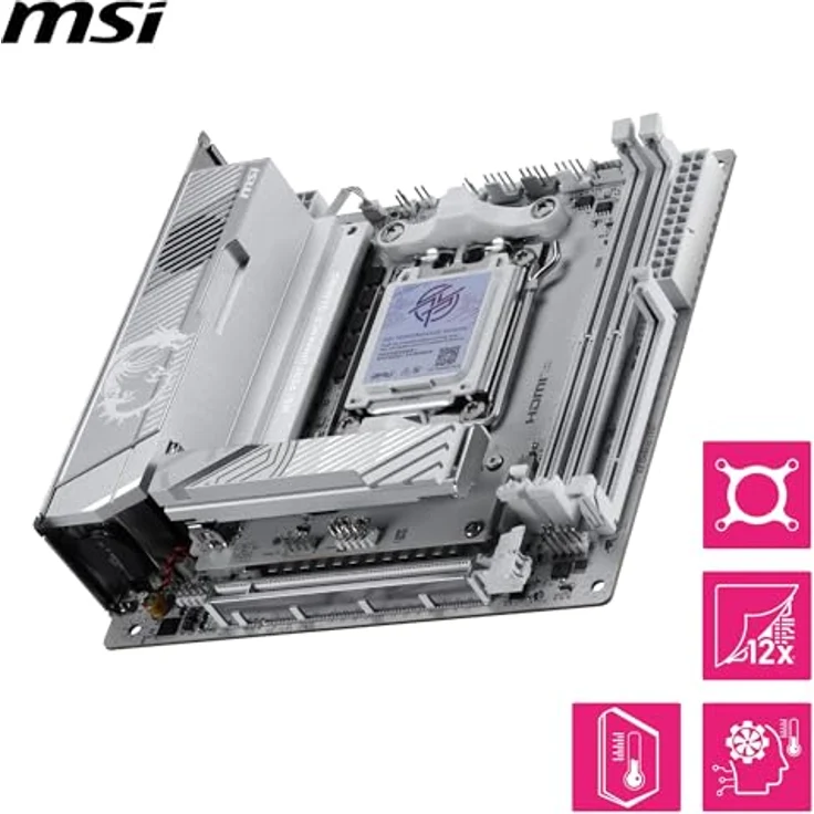 MSI MPG X870I Edge TI EVO WiFi, Mini-ITX Mainboard mit Wi-Fi und optimierter Kühlung – Bild 4