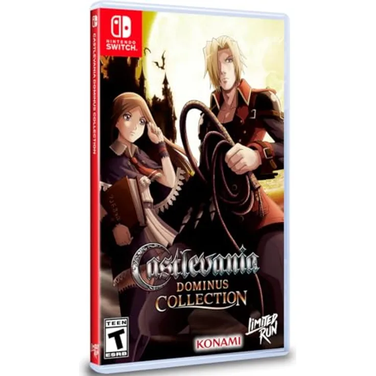 Limited Run Castlevania: Dominus Collection - Portrait of Ruin Cover (Switch), inklusive Dawn of Sorrow, Portrait of Ruin, Order of Ecclesia und Haunted Castle, 2D Grafik und einzigartige Heldenfähigkeiten