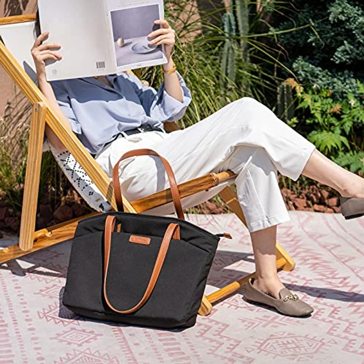 Tomtoc TOMTOC Versatile-T23, 15.6 Zoll Laptop-Tasche mit 18L Kapazität, spritzwasserresistent, Schwarz – Bild 8
