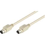 goobay Wentronic 50555 Anschlusskabel (PS/2 Stecker auf PS/2 Stecker) 2m Grau