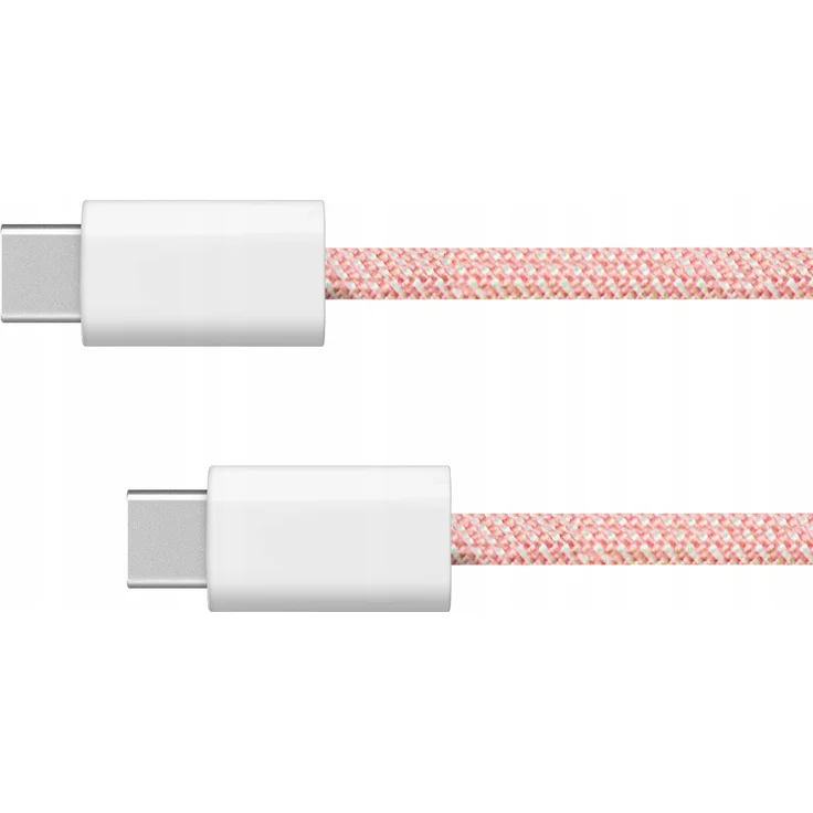 Kruger&Matz KM 1271, USB Typ-C Kabel 60 W, 1,5 m, pink, nylonumflochten, stabiler Datentransfer bis zu 480 Mb/s