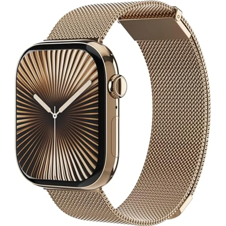 Vonmählen Milanese Loop 2 für Apple Watch 40/41/42 mm, Edelstahl Uhrenarmband in Sunset Gold mit hochwertiger Verarbeitung – Bild 1