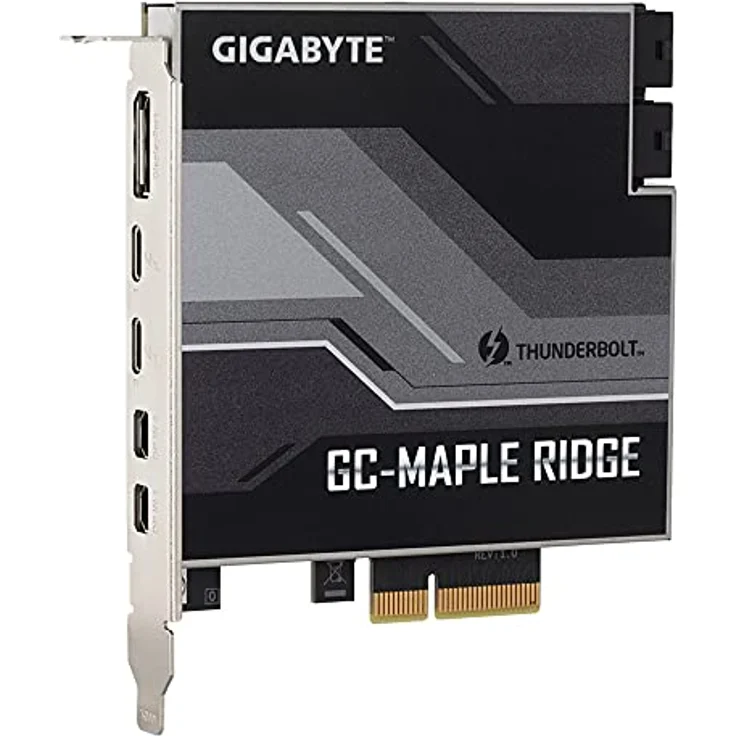 Gigabyte GC-Maple Ridge, Netzwerkkarte PCI Express 3.0 x4 mit Thunderbolt 4 Unterstützung, bis zu 40 Gbit/s, Schwarz – Bild 2
