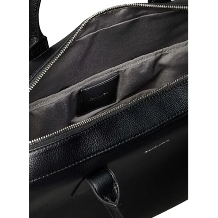 Calvin Klein RAISED COMMUTER Aktentasche, Businesstasche, Laptoptasche, Umhängetasche, schwarz, mit Logoschriftzug, Lederimitat, 36 x 28,5 x 7 cm – Bild 4