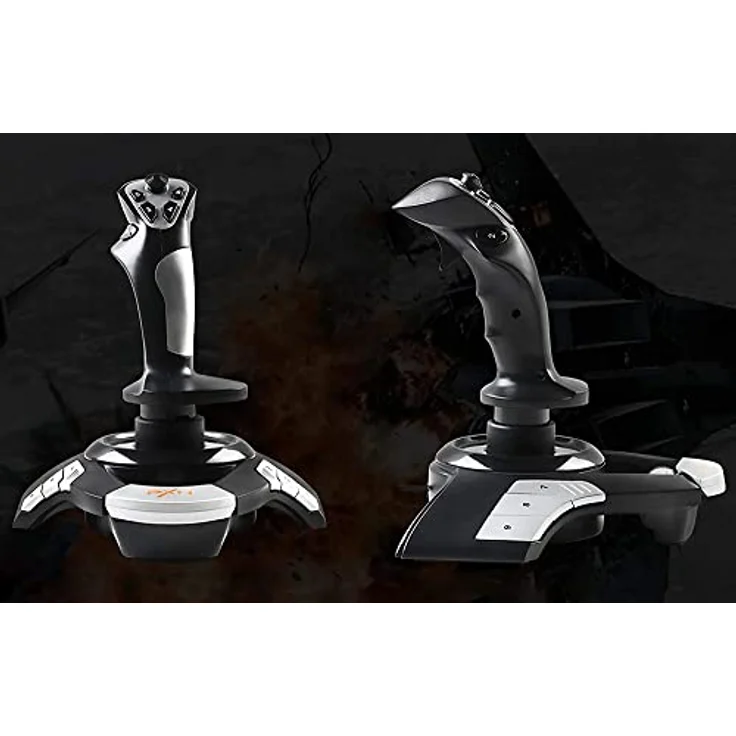 PXN F16 Joystick, Gaming-Stick mit 8-Wege Hat Switch und ergonomischem Design, schwarz – Bild 8