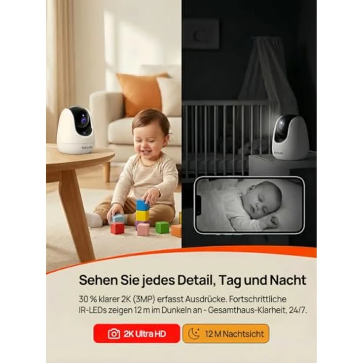 Tenda CP3 Sicherheitskamera IP-Sicherheitskamera Indoor Kuppel 1920 x 1080 Pixel Decke-Wand-Schreibtisch (CP3) – Bild 7