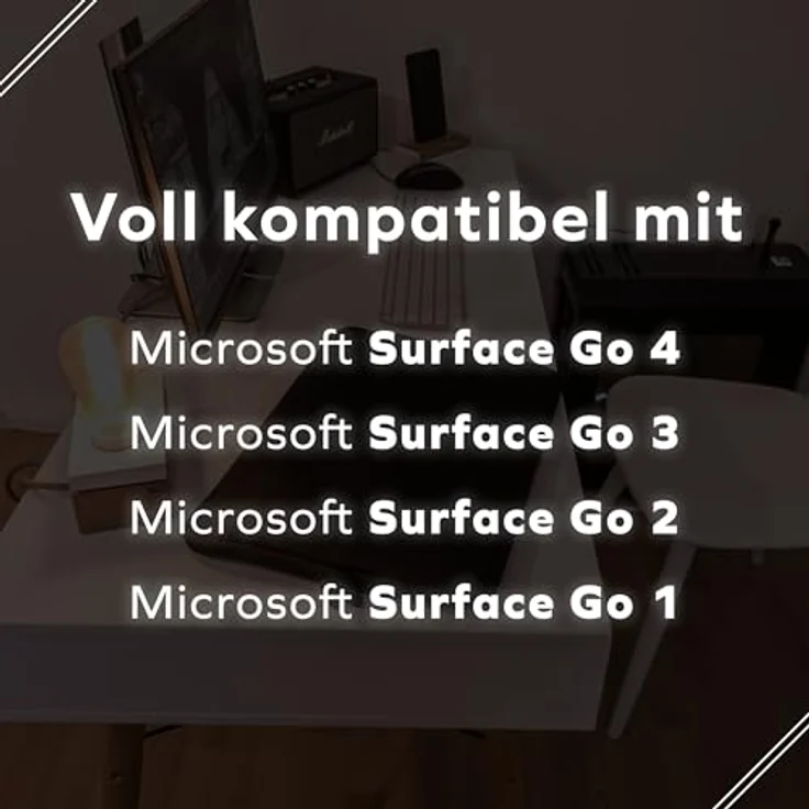 honju Darkroom Neopren Sleeve für Microsoft Surface Go/Go 2/Go 3/Go 4, mit Außenfach und Mikrofaser Innenseite, leichtgängiger Reißverschluss – Bild 2