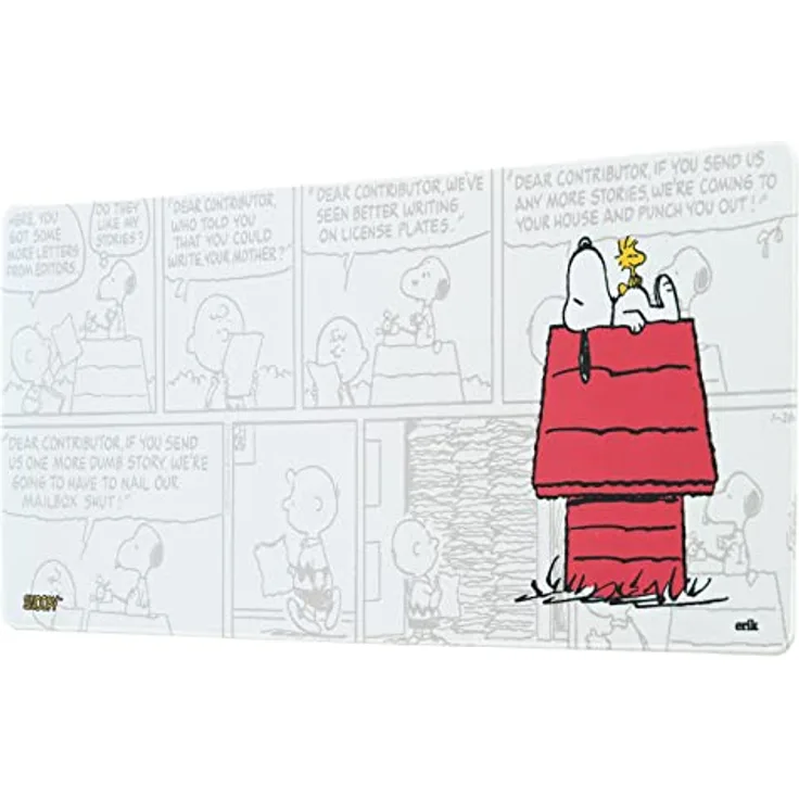Grupo Erik Mausepad XXL Peanuts Snoopy Gaming Mousepad XXL rutschfest und Wasserabweisend Mauspad Groß - Mouse Pad XXL Gaming Schreibtischunterlage PC Zubehör Gaming