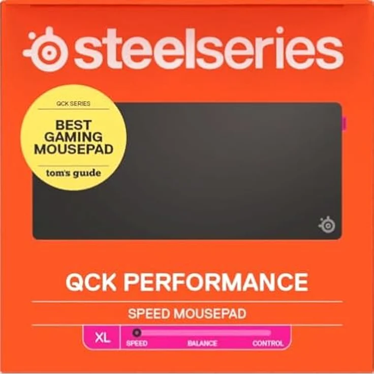 SteelSeries QcK Performance Speed XL Mauspad - Schwarz, Ultra-glatte Oberfläche, Rutschfeste Basis, 900 x 400 mm – Bild 16
