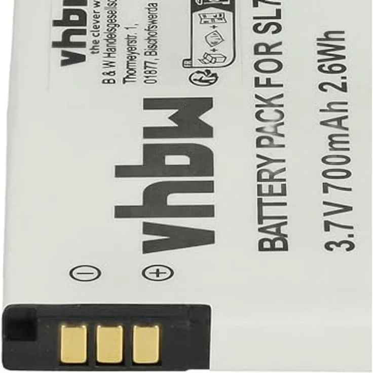 VHBW Li-Ion Akku 700 mAh (3,7 V), geeignet für schnurlos Festnetz Telefon Siemens Gigaset SL400A, SL400H, SL400, SL780, SL785 – Bild 6