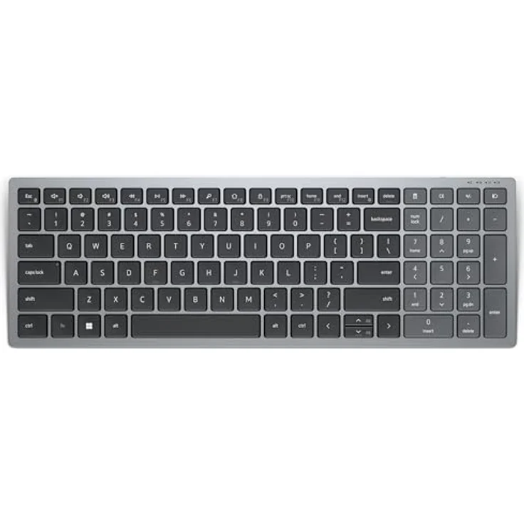 Dell KB740 Compact Multi-Device Wireless Keyboard, kabellos, 2.4 GHz, Bluetooth 5.0, Titan Gray, Frz AZERTY Layout – Bild 3