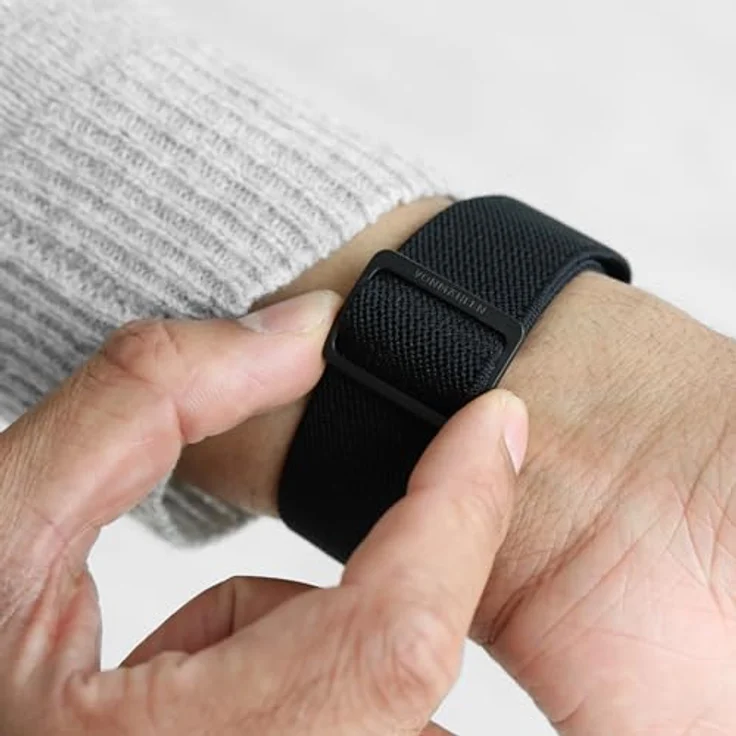 VONMÄHLEN Classic Nylon Loop, verstellbares und wasserbeständiges Nylonarmband für Apple Watch, schweißresistent, robust und komfortabel – Bild 4