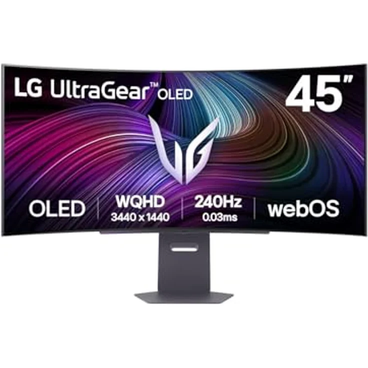 LG Ultragear™ 45GX90SA-B Curved 45 Zoll OLED Gaming Monitor, WQHD (3440 x 1440), 240 Hz, 0,03 ms GtG, DisplayHDR™ TrueBlack 400, DCI-P3 98,5% – Bild 2