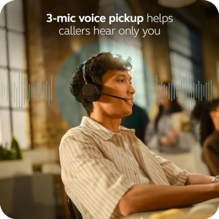 Jabra Evolve3 65 Mono, LINK 390a, UC On Ear Headset mit Bluetooth®, Geräuschunterdrückung, Kabellos, Schwarz – Bild 3