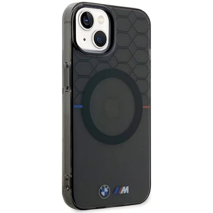 BMW Pattern MagSafe Case für iPhone 14 Plus, stilvolle Handyhülle in grau mit luxuriösem Design – Bild 4