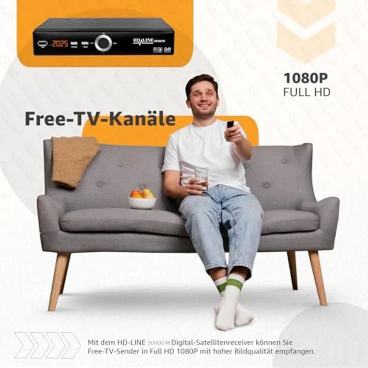 Echosat HD-Line 20900 M DVB-S/S2, HDMI, EPG, schwarz – Bild 6