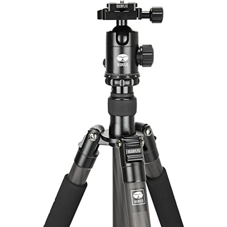 SIRUI ET-2204-E-20 Easy Traveler Dreibeinstativ mit E-20 Kopf (Carbon, Höhe: 144 cm, Gewicht: 1, 37kg, Belastbarkeit: 12kg) mit Tasche und Gurt – Bild 2