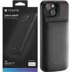 ZAGG Mophie Juice Pack Hülle für iPhone 15, integrierte 2400 mAh Powerbank, schwarz