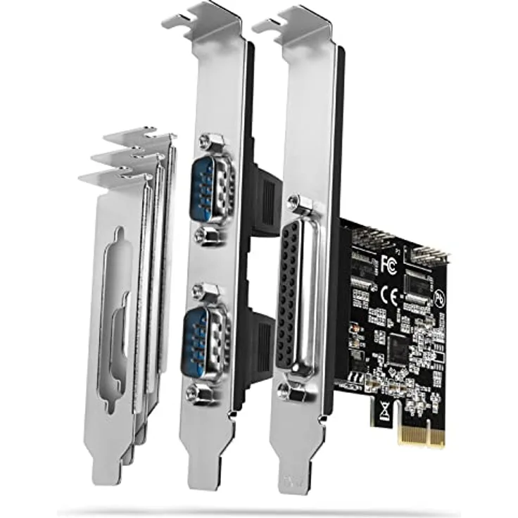 AXAGON Compatible PCEA-PSN PCIe-Adapter mit 1x Parallel- + 2X Seriell-Ports - ASIX AX99100 Chipsatz