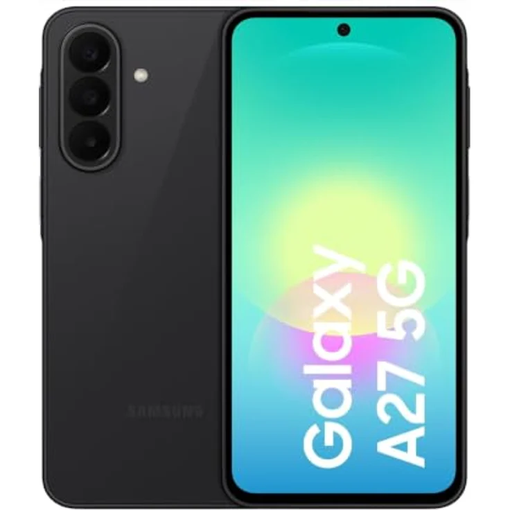 Samsung Galaxy A27, 256 GB 5G Smartphone, 6.7 Zoll FHD+ Display, 50 MP Dreifach Kamera, Dual Sim, Schwarz – Bild 1