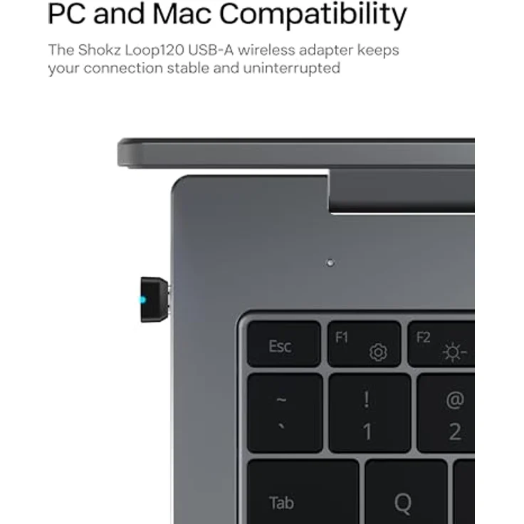 Shokz CL120C, Wireless-Adapter für Headsets, kompatibel mit Windows 8 und macOS 10.15 und neuer – Bild 2