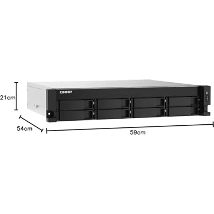 Qnap NAS-kompatibel TS-873AeU-4G 0/8HDD, Schwarz – Bild 2