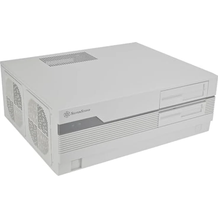 Silverstone FLP01 PC-Gehäuse, HTPC, SSI-CEB/ATX mit verstecktem I/O, 1x USB-C, 2x USB-A, 3,5-mm-Klinkenbuchse - weiß – Bild 6