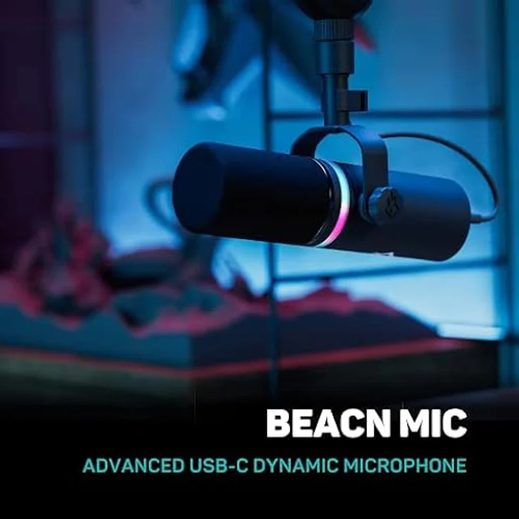 Beacn Dynamic Mikrofon, professionelles Mikrofon für Studiosound, schwarz – Bild 2