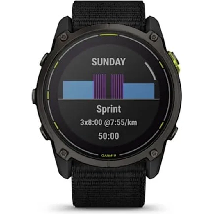 Garmin Enduro 3 Solar Sapphire Schwarz/Carbongrau Titan – Bild 7