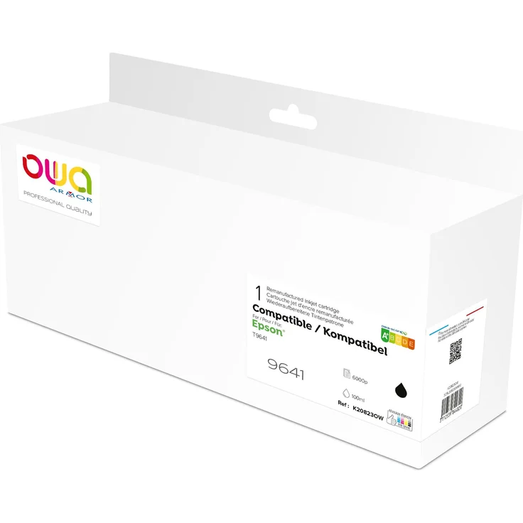 Armor OWA Druckerpatrone, kompatible OWA Tinte für Epson C13T964140, schwarz, 100ml, ca. 6.000 Seiten