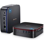 Blackview Mini PC Windows 11 Pro, MP60 Computer mit 16GB DDR4 RAM 512GB M.2 SSD, Intel 11th. Gen N5095 Desktop, Gaming PC 4K HD Dual HDMI, Gigabit Ethernet, Schwarz