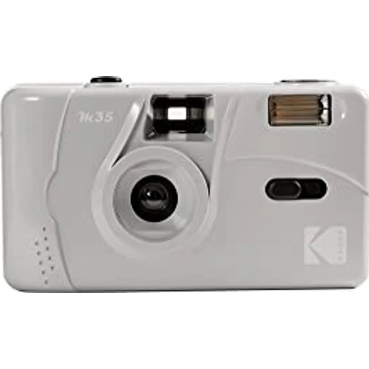 KODAK M35 DA00255 Kamera, wiederaufladbar, 35 mm, Weitwinkelobjektiv, optischer Sucher, integrierter Blitz, AAA-Batterie, Grau – Bild 1