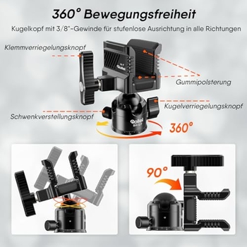 Rollei Gewehrklemme | Mit Kugelkopf | BH-U7 - Kaufe Produktbild-Vorschau 11