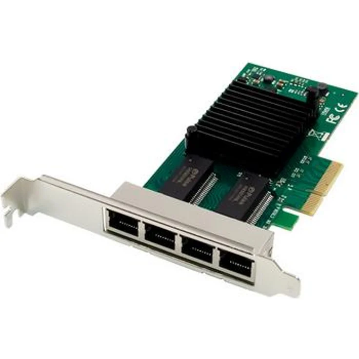 Allnet PCIe 1G x4 Quad Port Gigabit Server Adapter, Copper RJ45, I350, PCI Express 2.1 x4, Netzwerkkarte