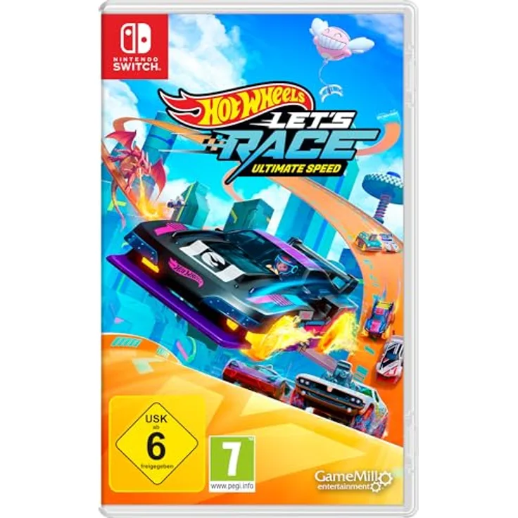 Game Mill Hot Wheels Let's Race Ultimate Speed, Nintendo Switch Spiel mit 12 Rennstrecken, 5 Spielmodi und einzigartigen Fahrzeugfähigkeiten
