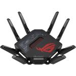 ASUS ROG Rapture GT-BE98 Quad-Band WiFi 7 Gaming Router (320MHz Bandbreite, duale 10G Ports, Backup WAN, Mobile Game Mode, Aura RGB, AiMesh, VPN)
