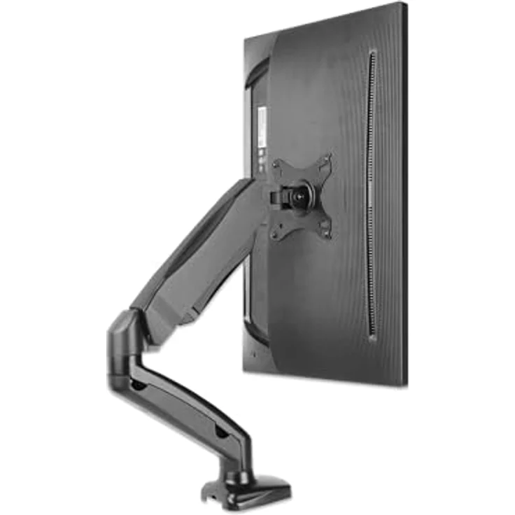 Manhattan 462495 Monitor-Tischhalterung, höhenverstellbar für 17-32 Zoll Monitore, Schwarz, vollbeweglich – Bild 8