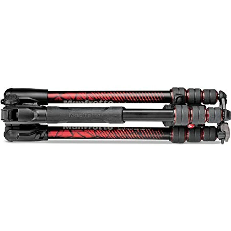 Manfrotto Befree Advanced Alu Reisestativ Twist (Drehverschluss) mit Kugelkopf, inkl.Tasche (für Canon, Nikon, Sony, DSLR, CSC, Spiegellose Kamera, rot, Traglast:8kg, Packmaß:40cm, Gewicht:1,49kg) – Bild 3