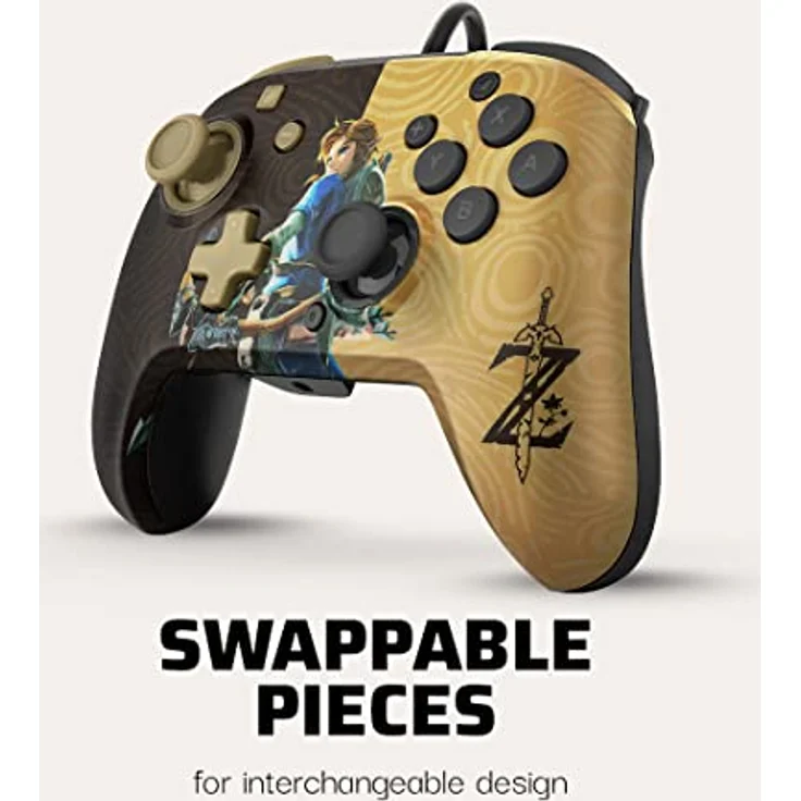 PDP Faceoff Deluxe + Audio Wired Controller Zelda (Switch) (500-134-EU-C6LI-1) – Bild 2