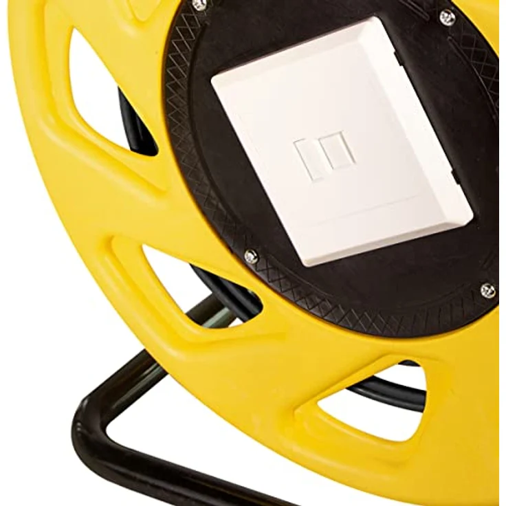LogiLink Professional Mobile Kabeltrommel Cat.7 mit S/FTP Schirmung, TPE Mantel, 60 m, gelb – Bild 4