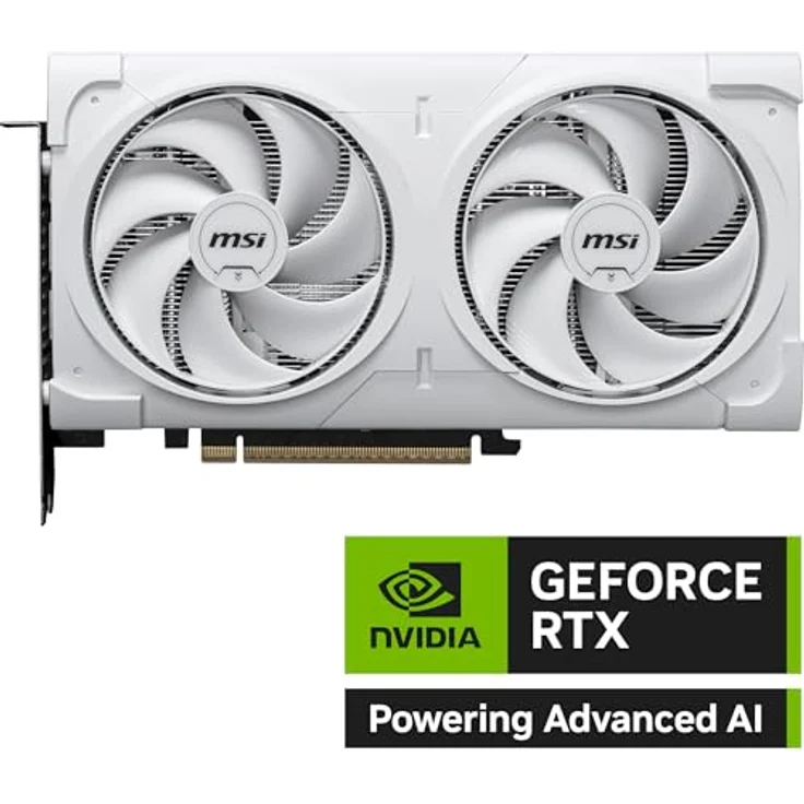 MSI GeForce RTX 5060 Ti 16G VENTUS 2X OC WHITE, Grafikkarte mit 16 GB GDDR7-Speicher, optimale Kühlung, 3 Monitoranschlüsse – Bild 2