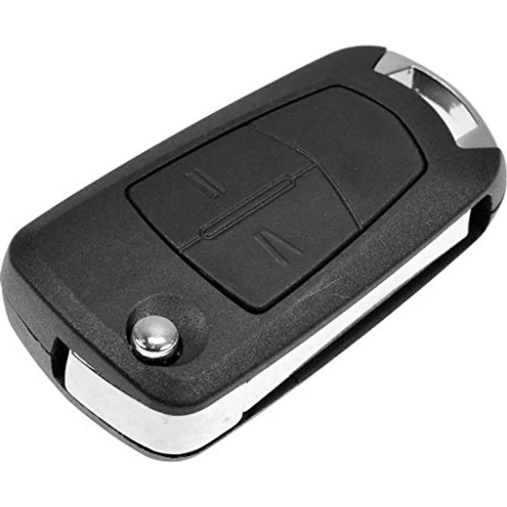 mt-key Auto Klapp Schlüssel Ersatz Gehäuse 2 Tasten + Rohling + VARTA CR2032 für OPEL CORSA D, TIGRA B, ASTRA H, ZAFIRA B, OE Qualität – Bild 4