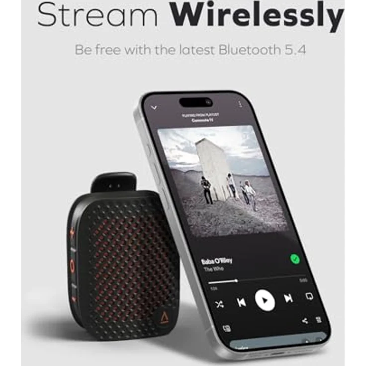 CREATIVE MUVO Free Clip-on Bluetooth 5.4 Lautsprecher mit bis zu 9 Stunden Akkulaufzeit, IPX5 wasserbeständig, integriertem Mikrofon, leistungsstarker Audioleistung und Wireless Stereo Link – Bild 3