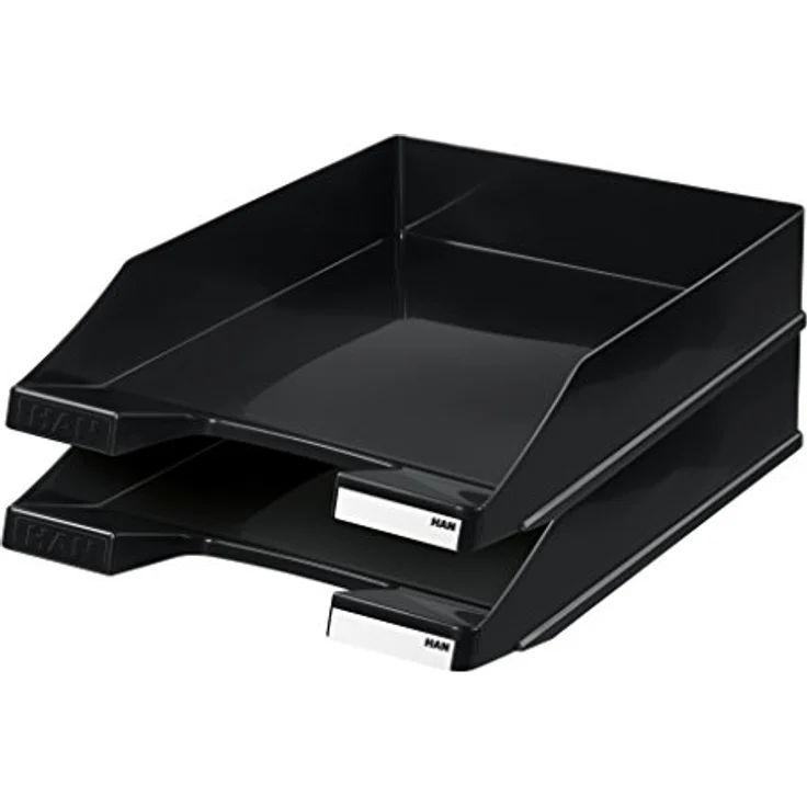 Han Briefablage 1027-x-13, Klassik, A4, schwarz, stapelbar, Kunststoff – Bild 2