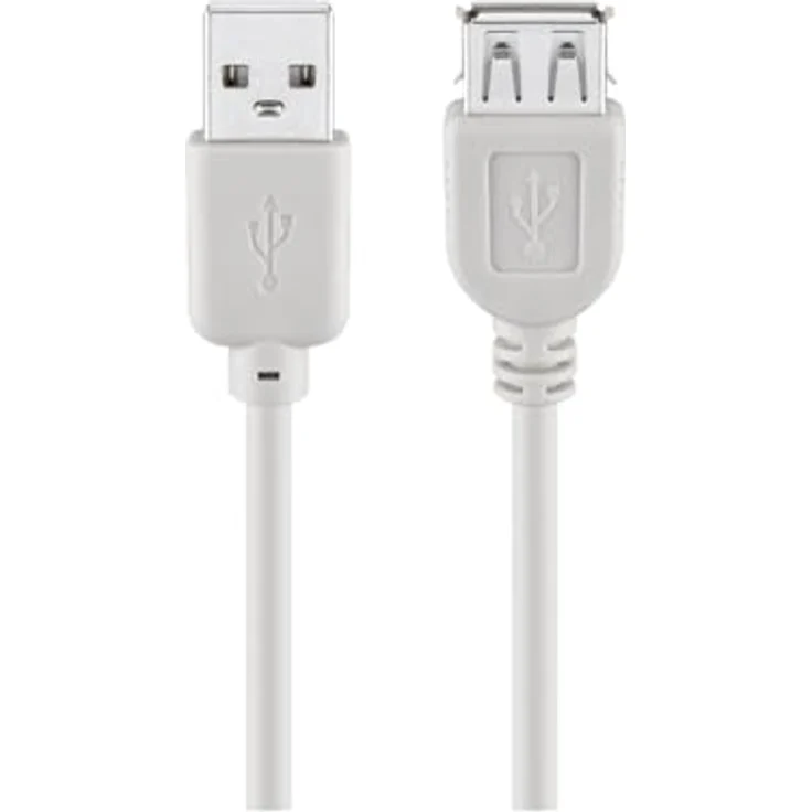 Wentronic USB 2.0 Verlängerung (A-Stecker auf A-Buchse) grau 3m – Bild 2