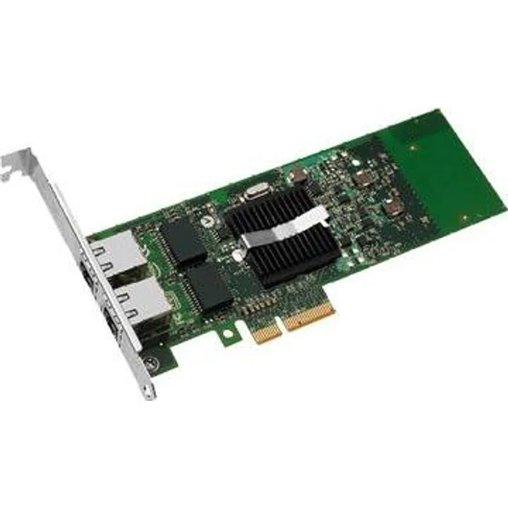 Intel E1G42ETBLK, Mini PCI Express Netzwerkkarte mit 2 Ethernet-Ports, 1000 Mbit/s, kompatibel mit Intel-Systemen