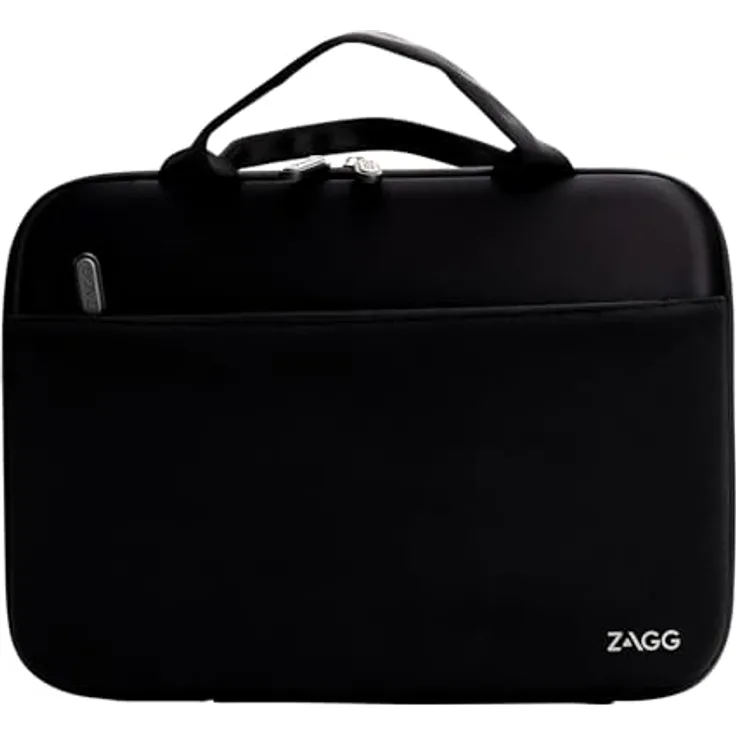 ZAGG 12 Zoll Schutzhülle Laptop Hülle mit Griff, Stoßdämpfend - Eva Schaumhülle - Schwarz